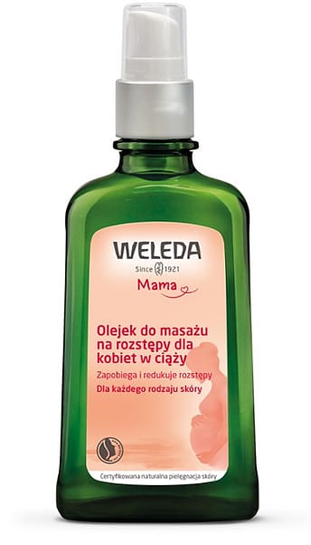 Olejek do masażu na rozstępy dla kobiet w ciąży